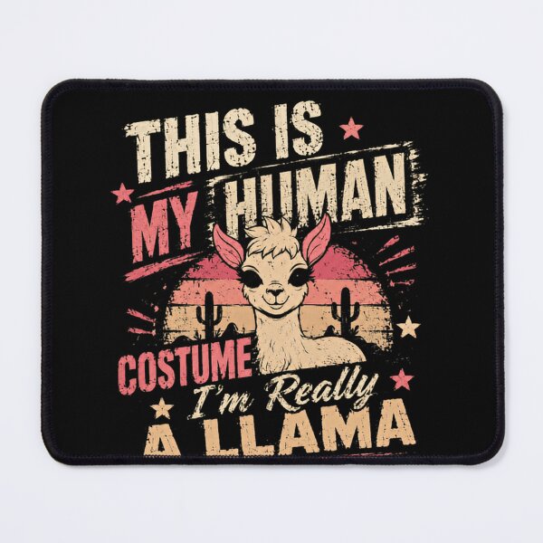 Item preview, This Is My Human Costume I'm Really A Llama Funny Humor Llama Lover designed and sold by SkeletonsDanger.