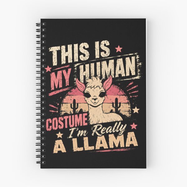 Item preview, This Is My Human Costume I'm Really A Llama Funny Humor Llama Lover designed and sold by SkeletonsDanger.