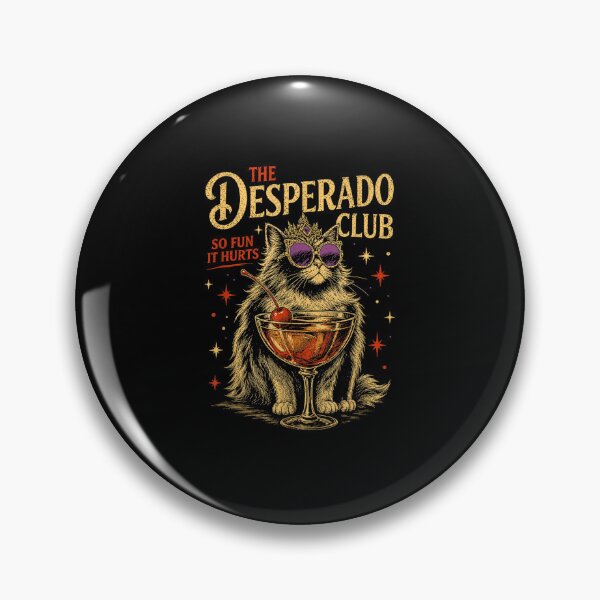 Item preview, The Desperado Club Funny Cat Cocktail Design designed and sold by PixlCrypt.