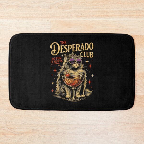 Item preview, The Desperado Club Funny Cat Cocktail Design designed and sold by PixlCrypt.