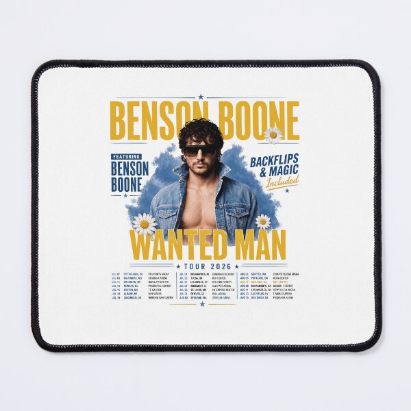 Item preview, Benson - Wanted Man - Backflips & Magic Tour 2026 designed and sold by PixlCrypt.