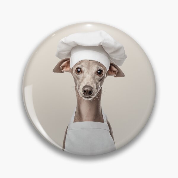 Item preview, Funny Italian Greyhound Dog Chef Realistic Animal Cooking Humor Art designed and sold by LazyOwlStore.