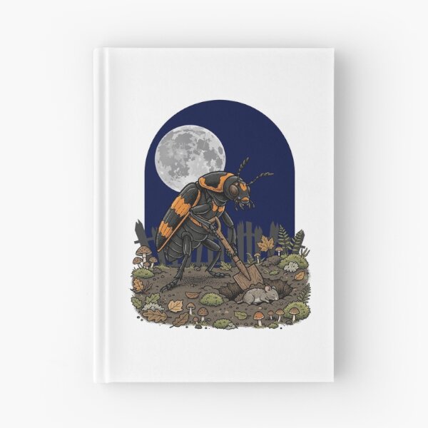 Item preview, Nature's Undertaker American Burying Beetle Moon Gothic Goblincore Beetle designed and sold by Neurospicy Trolls.