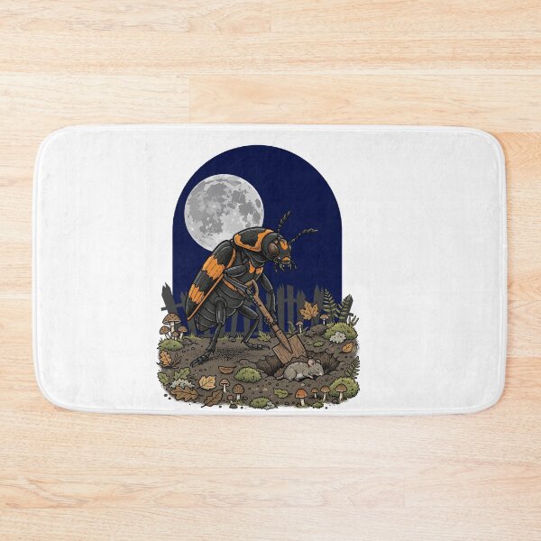 Item preview, Nature's Undertaker American Burying Beetle Moon Gothic Goblincore Beetle designed and sold by Neurospicy Trolls.