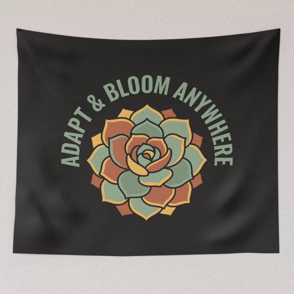 Item preview, Adapt and Bloom Anywhere Succulent Plant Art designed and sold by SplashTastic.