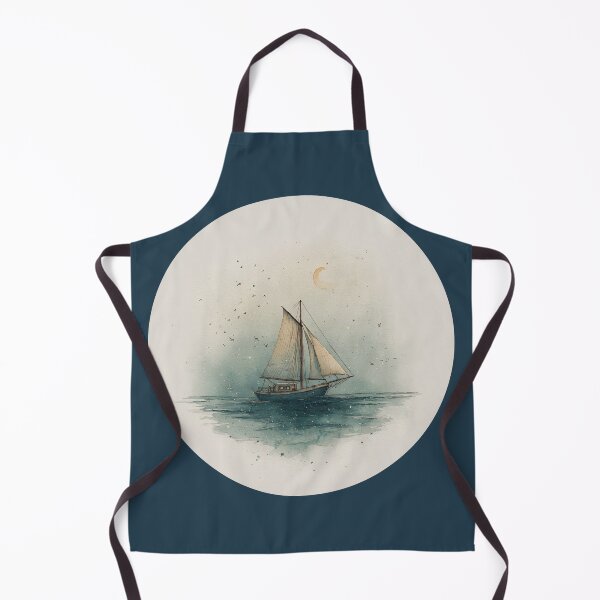 Item preview, The Long Way Home | Vintage Sailboat Watercolour Art Print | Coastal Nautical Wall Decor designed and sold by Bound for Wonder.
