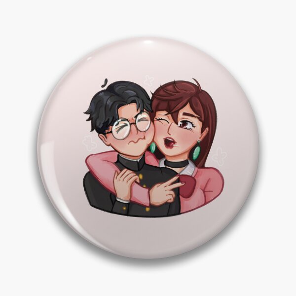 Item preview, Okarun and Momo. Dandadan designed and sold by CaracolMarino.