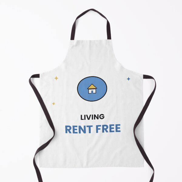Item preview, Living Rent Free Funny Meme Sticker designed and sold by QuirkyCartel.