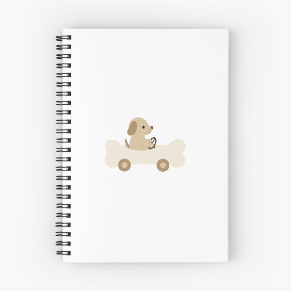 Item preview, Dog driving a bone car designed and sold by Design-by-Steph.