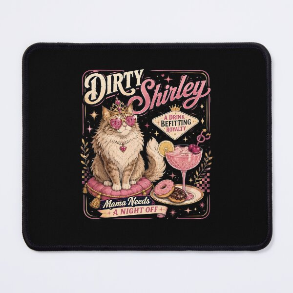 Item preview, Dirty Shirley Princess Donut Funny Cat Cocktail designed and sold by PixlCrypt.