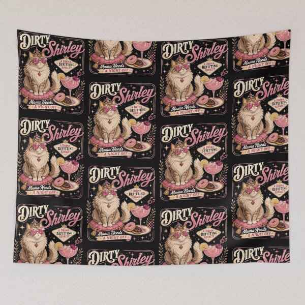 Item preview, Dirty Shirley Princess Donut Funny Cat Cocktail designed and sold by PixlCrypt.