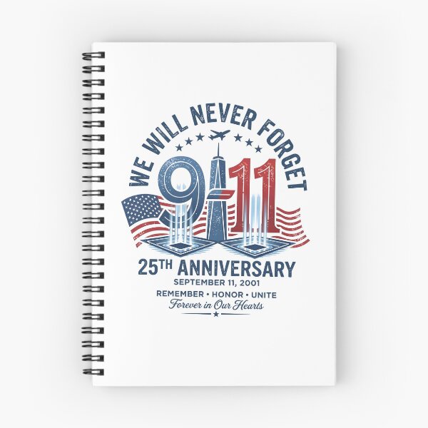 Item preview, We Will Never Forget 9-11 25th Anniversary September 11 2001 Memorial designed and sold by PixlCrypt.