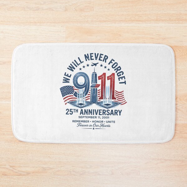 Item preview, We Will Never Forget 9-11 25th Anniversary September 11 2001 Memorial designed and sold by PixlCrypt.