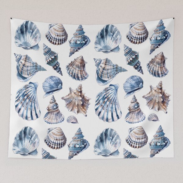 Item preview, Blue Seashells designed and sold by xiao xuans.