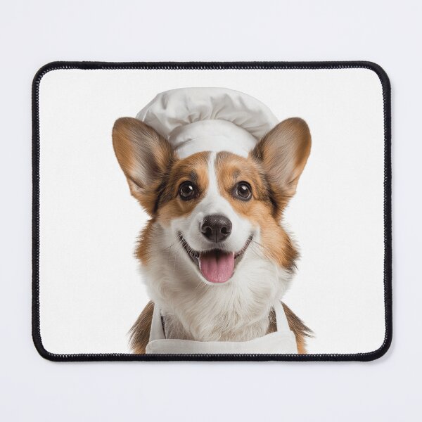 Item preview, Funny Cardigan Welsh Corgi Dog Chef Realistic Animal Cooking Humor Art designed and sold by LazyOwlStore.