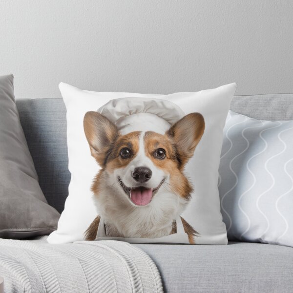 Item preview, Funny Cardigan Welsh Corgi Dog Chef Realistic Animal Cooking Humor Art designed and sold by LazyOwlStore.