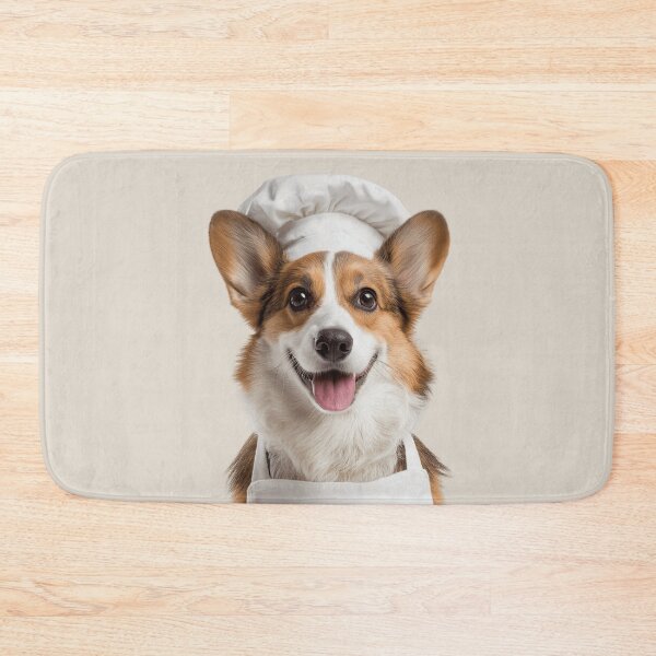 Item preview, Funny Cardigan Welsh Corgi Dog Chef Realistic Animal Cooking Humor Art designed and sold by LazyOwlStore.