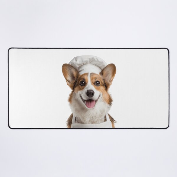 Item preview, Funny Cardigan Welsh Corgi Dog Chef Realistic Animal Cooking Humor Art designed and sold by LazyOwlStore.