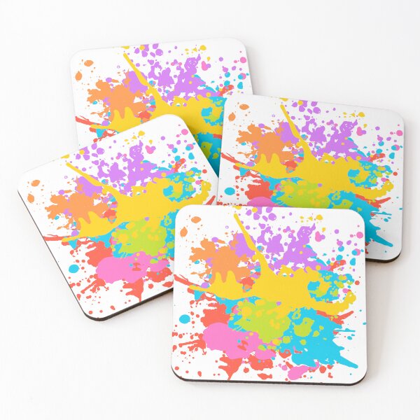 Item preview, Colorful Paint Splash | Abstract Watercolor Art designed and sold by MissLotusStudio.