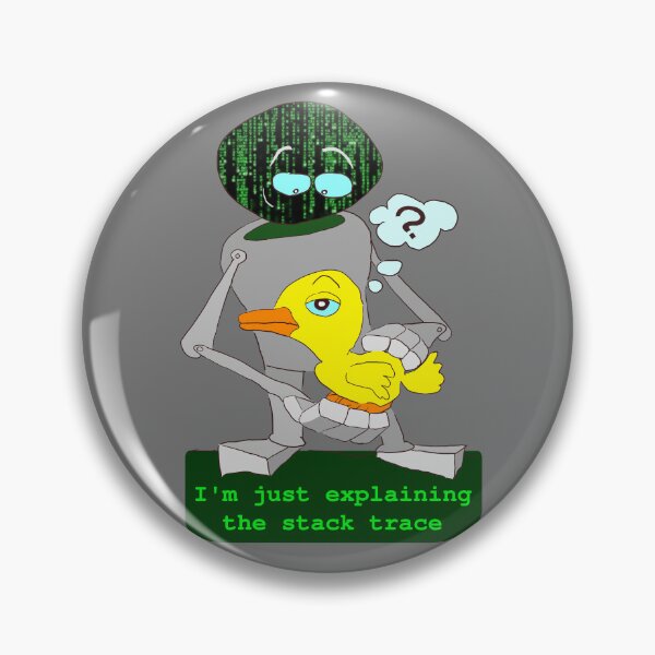 Item preview, Robot: I'm just explaining the stack trace designed and sold by LittleGreyMan2026.