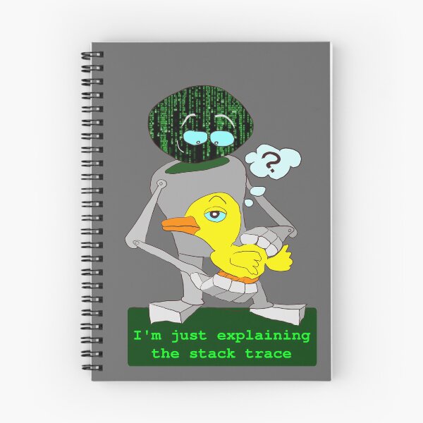 Item preview, Robot: I'm just explaining the stack trace designed and sold by LittleGreyMan2026.