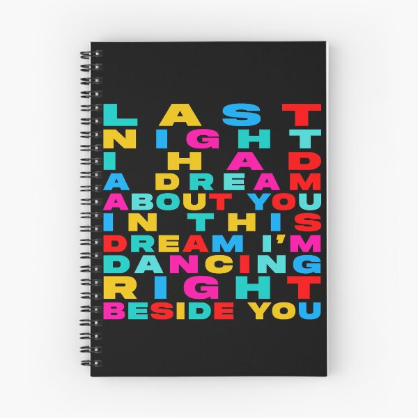 Item preview, Last Night I Had a Dream About You – Dance Music Quote & Festival Typography designed and sold by paulo silveira.