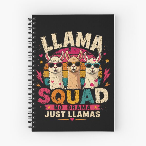 Item preview, Llama Squad No Drama Just Llamas Animal Lover Friendship Group designed and sold by SkeletonsDanger.