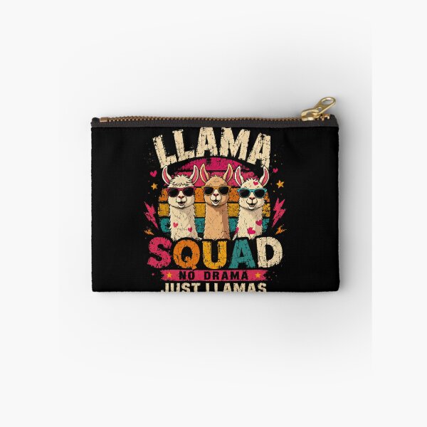 Item preview, Llama Squad No Drama Just Llamas Animal Lover Friendship Group designed and sold by SkeletonsDanger.