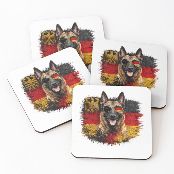 Item preview, German Shepherd Dog Wearing Sunglasses with Germany Flag | Patriotic German Shepherd Design | German Pride Gift designed and sold by EpicThreadCo .