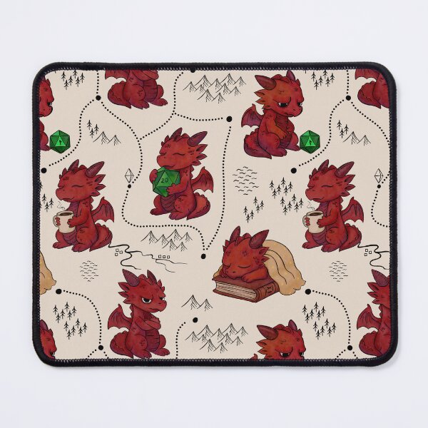 Item preview, Cute Dragon Tabletop RPG Dice Pattern designed and sold by DiceWay.