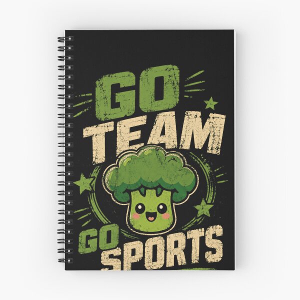 Item preview, Go Team Go Sports Broccoli Vegetable Healthy Eating Vegan Fan designed and sold by SkeletonsDanger.