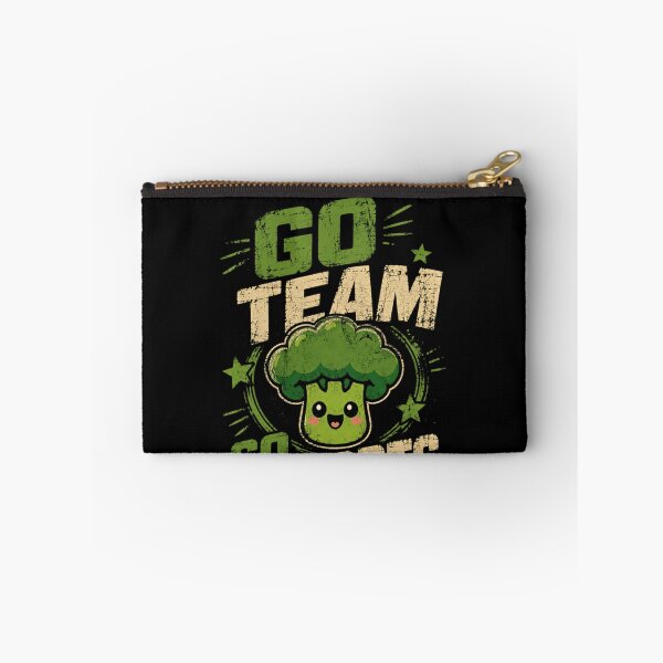 Item preview, Go Team Go Sports Broccoli Vegetable Healthy Eating Vegan Fan designed and sold by SkeletonsDanger.