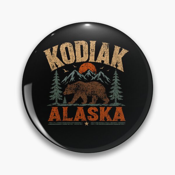 Item preview, Kodiak Alaska Bear Mountains Wilderness Travel Souvenir designed and sold by SkeletonsDanger.