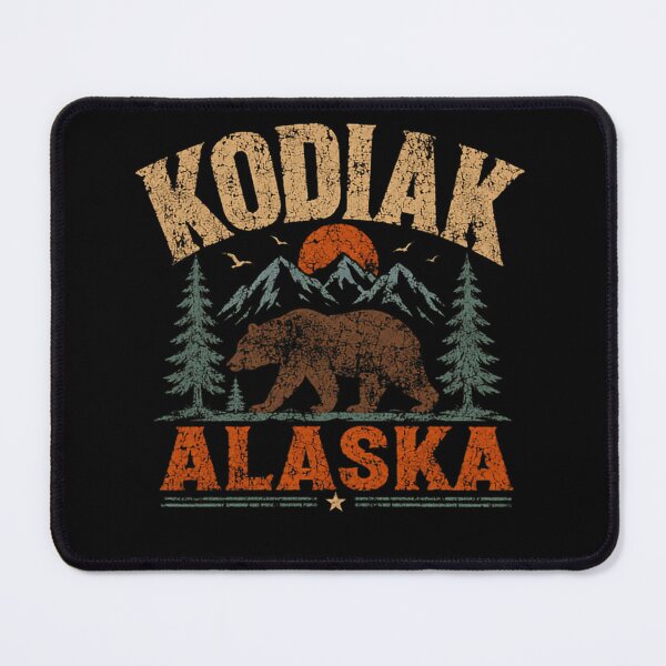 Item preview, Kodiak Alaska Bear Mountains Wilderness Travel Souvenir designed and sold by SkeletonsDanger.