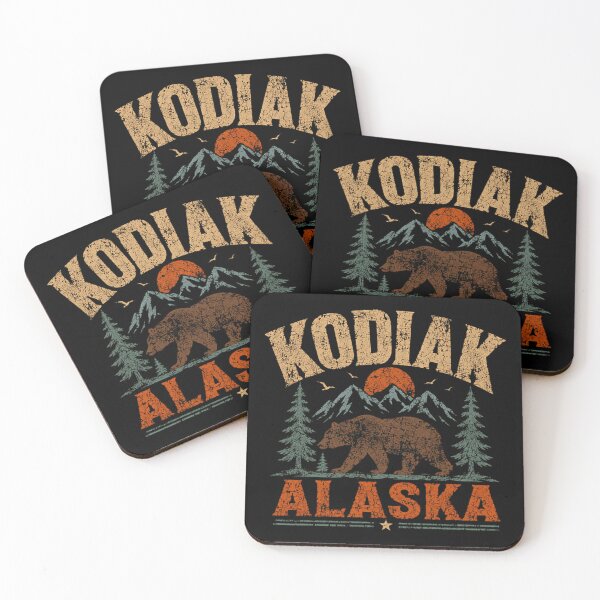 Item preview, Kodiak Alaska Bear Mountains Wilderness Travel Souvenir designed and sold by SkeletonsDanger.