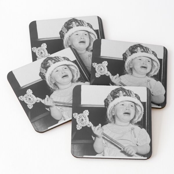 Item preview, Drama queen - princess problems - her majesty pageant and crown beauty queen funny black and white vintage photograph designed and sold by Astrid Arkhangelsky.