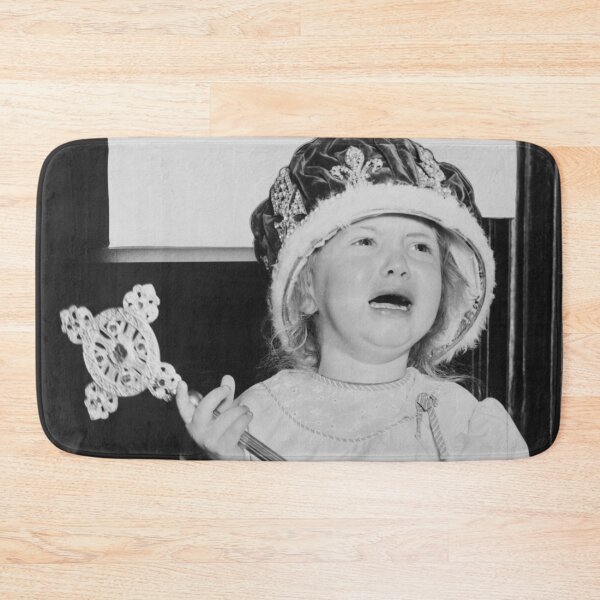 Item preview, Drama queen - princess problems - her majesty pageant and crown beauty queen funny black and white vintage photograph designed and sold by Astrid Arkhangelsky.