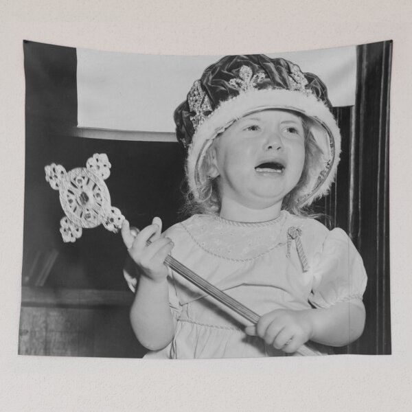 Item preview, Drama queen - princess problems - her majesty pageant and crown beauty queen funny black and white vintage photograph designed and sold by Astrid Arkhangelsky.
