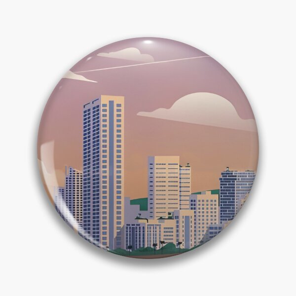 Artikelvorschau, Beirut, Libanon – Vintage-Reiseposter – Skyline der Küstenstadt entworfen und verkauft von RueckerZack.