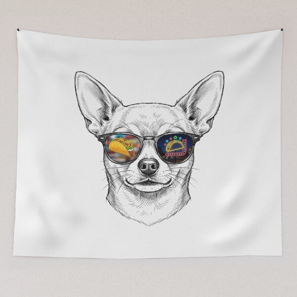 Item preview, Taco Bell Dog Taco Shades Reflection designed and sold by Bad-Decisions-Designs.