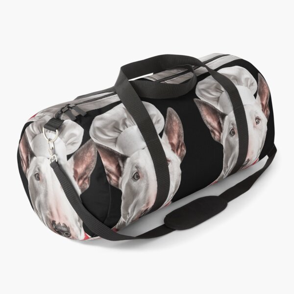 Item preview, Funny Bull Terrier Dog Chef Realistic Animal Cooking Humor Art designed and sold by LazyOwlStore.