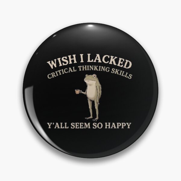 Item preview, Wish I Lacked Critical Thinking Skills - Sarcastic Frog IT Shirt designed and sold by ITFawkes.