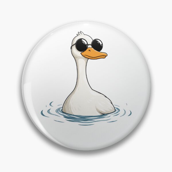 Item preview, Cute Cool Goose Wearing Sunglasses Funny Cartoon Bird designed and sold by Moizento.