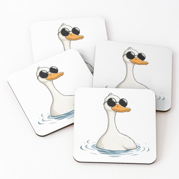 Item preview, Cute Cool Goose Wearing Sunglasses Funny Cartoon Bird designed and sold by Moizento.