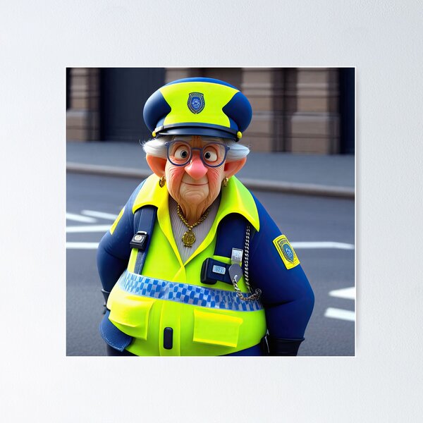 Item preview, Old Fart Traffic Warden  designed and sold by Colin Bentham.