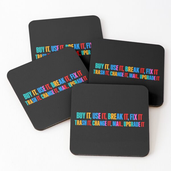 Item preview, Buy It Use It Break It Fix It – Electronic Music Lyrics Inspired Retro Typography designed and sold by paulo silveira.