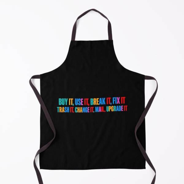 Item preview, Buy It Use It Break It Fix It – Electronic Music Lyrics Inspired Retro Typography designed and sold by paulo silveira.