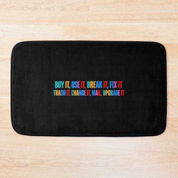 Item preview, Buy It Use It Break It Fix It – Electronic Music Lyrics Inspired Retro Typography designed and sold by paulo silveira.