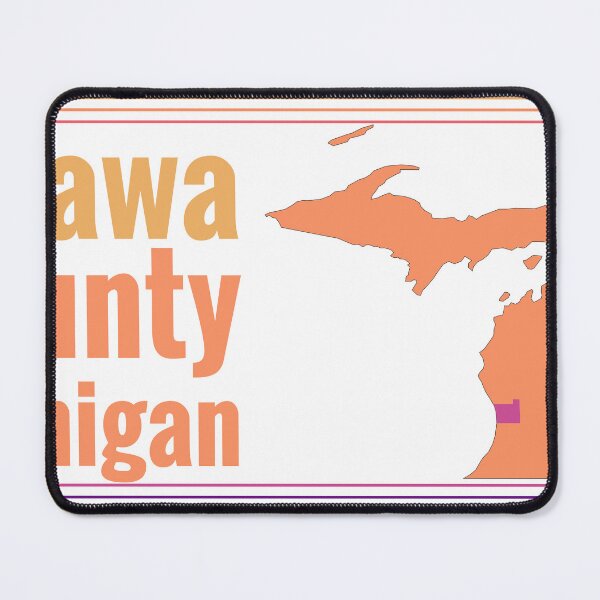 Item preview, Ottawa County Michigan Highlighted on State Map designed and sold by TheIconSmith.