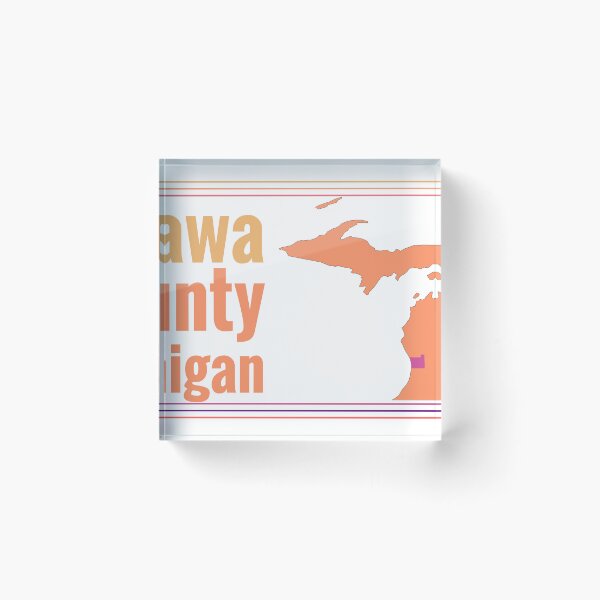 Item preview, Ottawa County Michigan Highlighted on State Map designed and sold by TheIconSmith.